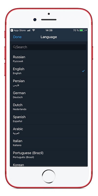 Telegram X на русском для айфон
