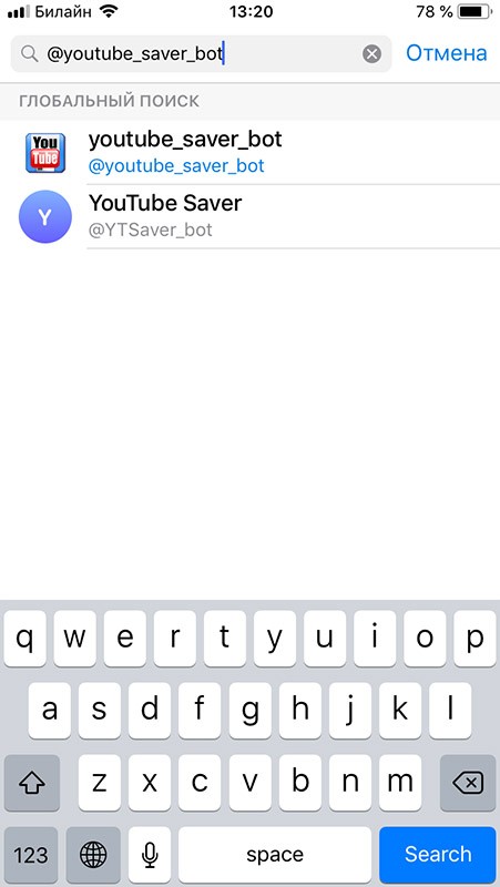 youtube saver bot